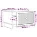 Tavolino da salotto Rovere Artigianale 49 x 50 x 40 cm - Foto miniatura 9