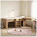 Letto alto per bambini con scrivania 2 pz Rovere Artigianale - Foto miniatura 2