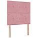 Letto con contenitore e materasso Rosa 100 x 200 cm Velluto - Foto miniatura 4