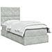 Letto con contenitore e materasso Grigio Chiaro 100 x 200 cm - Foto miniatura 3