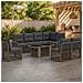 Set Divano da Giardino 9 pz Grigio e Grigio Scuro polyrattan - Foto miniatura 9