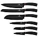 Set Di 6 Coltelli Neri In Acciaio Rivestito Black Rose Collection Colore Nero / rame - Foto miniatura 1