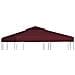 Copertura Superiore Per Gazebo A 2 Strati 310g / m² 3x3m Bordeaux - Foto miniatura 1