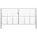 Cancello Per Giardino In Acciaio Zincato 415x225 Cm Argento - Foto miniatura 1