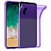 Custodia Compatibile Con Apple Iphone X / Xs In Viola Trasparente - Coperchio Protettivo In Silicone Tpu Flessibile - Foto miniatura 1