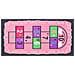 Tappeto Rosa Per Bambini Con Gioco Di Salti 80 X 150 Cm Honaz - Foto miniatura 5