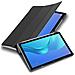 Custodia Per Tablet Compatibile Con Huawei Mediapad M5 Lite 10 (10.1"" Zoll) In Nero Satin - Coperchio Protettiva Ultra Sottile Con Funzione Auto Wake Up E Stand - Foto miniatura 4