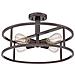 Quoizel Qz / newharbor / sf - Lampadario Da Soffitto, In Bronzo, 45,7 X 45,7 X 26,7 Cm - Foto miniatura 2