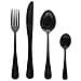 Set 16 Posate Inox Nero Per 4 Persone - Foto miniatura 2