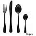 Set 16 Posate Inox Nero Per 4 Persone - Foto miniatura 1