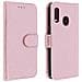 Custodia Galaxy A20e Portacarte Funzione Supporto Cover Silicone - Rosa Gold - Foto miniatura 1