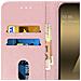 Custodia Galaxy A20e Portacarte Funzione Supporto Cover Silicone - Rosa Gold - Foto miniatura 5