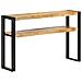 Tavolo Consolle 120x30x75 Cm In Legno Di Mango Grezzo - Foto miniatura 7