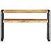 Tavolo Consolle 120x30x75 Cm In Legno Di Mango Grezzo - Foto miniatura 9