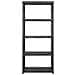 Scaffale A 5 Ripiani Nero 213x38x170 Cm In Plastica - Foto miniatura 3