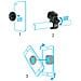 Supporto Bici Smartphone E Adattatore Securelock Rotante Bike Kit Mobilis U. fix - Foto miniatura 6