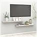 Scaffali A Parete 2 Pz Grigio Cemento 120x23,5x3,8 Cm In Mdf - Foto miniatura 1