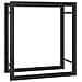 Portalegna Nero Opaco 50x28x56 cm in Acciaio - Foto miniatura 1