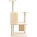 Albero Per Gatti Con Tiragraffi In Sisal Crema 109 Cm - Foto miniatura 3