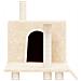 Albero Per Gatti Con Tiragraffi In Sisal Crema 109 Cm - Foto miniatura 5