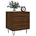Comodino Rovere Marrone 40x35x47,5 Cm In Legno Multistrato - Foto miniatura 3