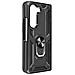Cover Per Samsung Galaxy Z Fold5 Ibrida Anello Supporto Magnetico Nera - Foto miniatura 4