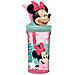 Disney Bicchiere Rosa Per Bambine In Plastica Minnie 360 Ml Con Cannuccia E Figura 3d Del Personaggio - Foto miniatura 1