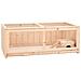 Gabbia per Criceti 104x52x38 cm in Legno Massello di Abete - Foto miniatura 1