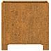 Fioriera Con Gambe Ruggine 32x30x33 Cm Acciaio Corten - Foto miniatura 5