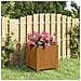 Fioriera Con Gambe Ruggine 32x30x33 Cm Acciaio Corten - Foto miniatura 9
