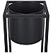 Vaso Per Piante Rialzato Idra Metallo 15 Cm Nero - Foto miniatura 3
