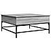 Tavolino Grigio Sonoma 95x95x45 Cm Legno Multistrato E Metallo - Foto miniatura 2