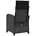 Set Da Bistrò 3 Pz Con Cuscini Nero In Polyrattan - Foto miniatura 6