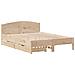 Letto senza Materasso 140x200 cm in Legno Massello di Pino - Foto miniatura 8