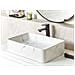 Lavabo Ceramica Effetto Marmo Bianco 51 X 34 Cm Hopi - Foto miniatura 1