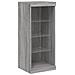 Credenza con Luci LED Grigio Sonoma 41x37x100 cm - Foto miniatura 7