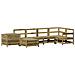 Set Divani Da Giardino 7 Pz In Legno Impregnato Di Pino - Foto miniatura 1