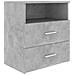 Comodino Grigio Cemento 50x32x60 Cm - Foto miniatura 1