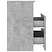 Comodino Grigio Cemento 50x32x60 Cm - Foto miniatura 6