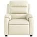Poltrona da Massaggiante Reclinabile Crema Similpelle - Foto miniatura 8