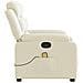 Poltrona da Massaggiante Reclinabile Crema Similpelle - Foto miniatura 9