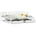 Letto Estraibile con Cassetti senza Materasso Bianco 80x200 cm - Foto miniatura 1