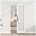 Porta Scorrevole  con Set di Hardware Bianca 61x198,5 cm Legno Massello di Pino, Porta Interna  con Vetro 'ORKDAL'Bianca 61x198,5x4 cm - Foto miniatura 3