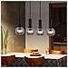 Lampada A Sospensione Per Sala Da Pranzo, 4 Fiamme, E27, Lampada A Sospensione In Vetro Retrò, Bar Per Camera Da Letto - Foto miniatura 4