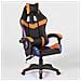 Sedia Gaming Da Scrivania Arancione E Nera Led Rgb Altezza Regolabile 106-116cm - Foto miniatura 1