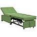 Divano Letto Verde chiaro 67 x 194 x 38 cm Velluto - Foto miniatura 1
