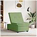 Divano Letto Verde chiaro 67 x 194 x 38 cm Velluto - Foto miniatura 3