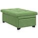 Divano Letto Verde chiaro 67 x 194 x 38 cm Velluto - Foto miniatura 4