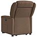 Poltrona Alzapersona Reclinabile Marrone in Tessuto - Foto miniatura 7