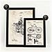 Set Di 6 Stampe Poster Con Brevetti Di Biciclette Poster Con Immagini Di Brevetti Retrò Design D'interni In Stile Vintage A3 & A4 Cornice Nera - Foto miniatura 2